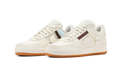 Nike Air Force 1 Type Light Ivory Brown CJ1281-100 front