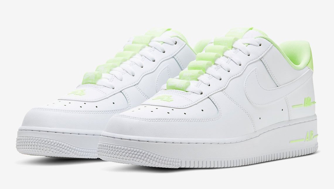 Nike Air Force 1 White Double Air Green