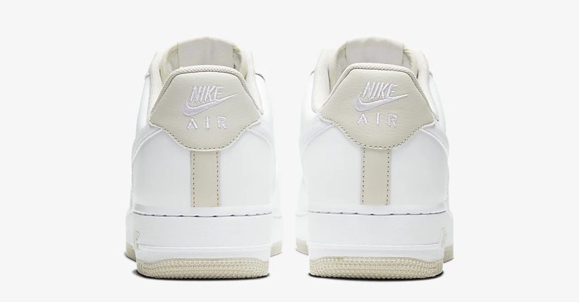 Nike Air Force 1 White Light Bone Heel