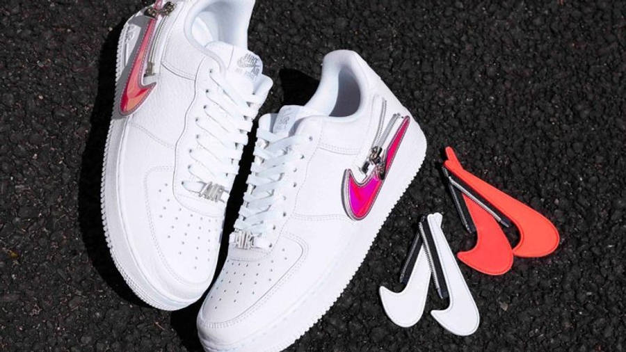 Nike Air Force 1 Zip-On Swoosh White front