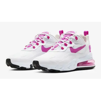 Nike Air Max 270 React White Fire Pink Where To Buy CJ0619 100