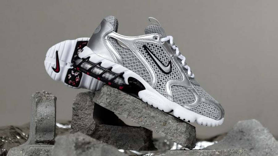 silver nike spiridon