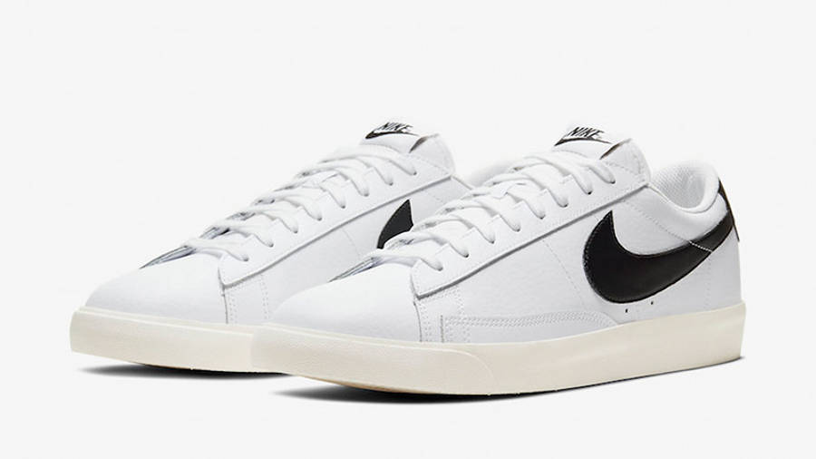 Nike Blazer Low Leather White Black Where To Buy Ci6377 101 The Sole Supplier