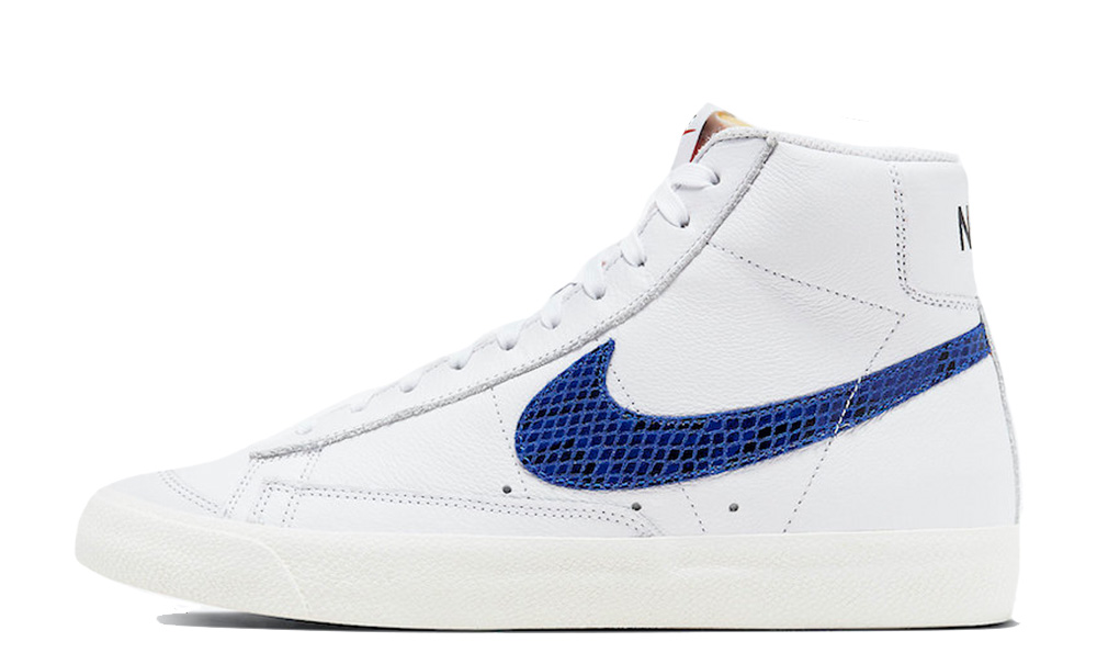 Nike Blazer Mid Snakeskin Swoosh White