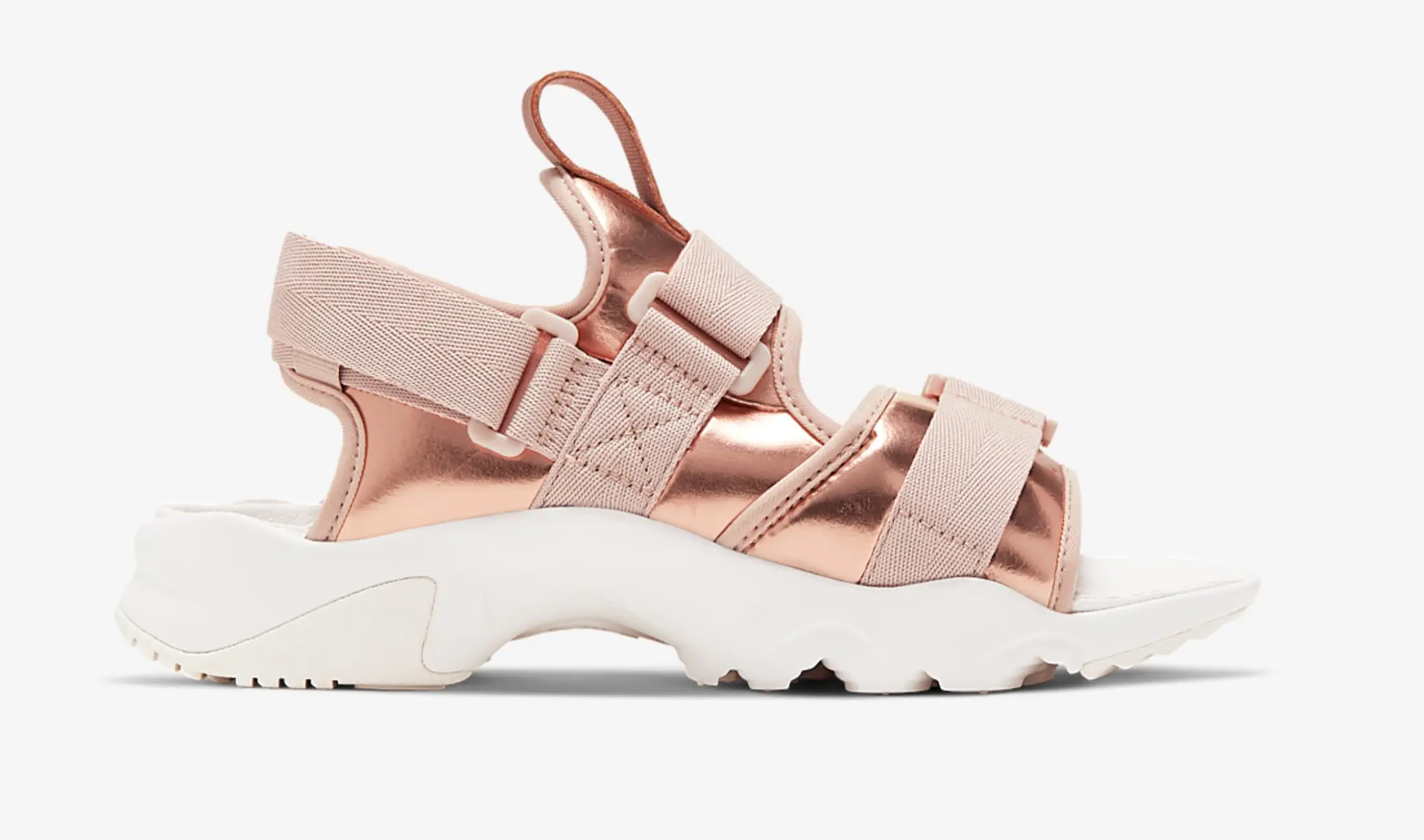 Nike rose gold online sandals