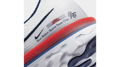Nike React Infinity Run Blue Ribbon Sports White Closeup