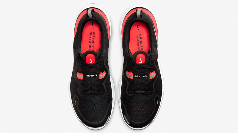 Nike React Miler Black Crimson CW1777-001 middle