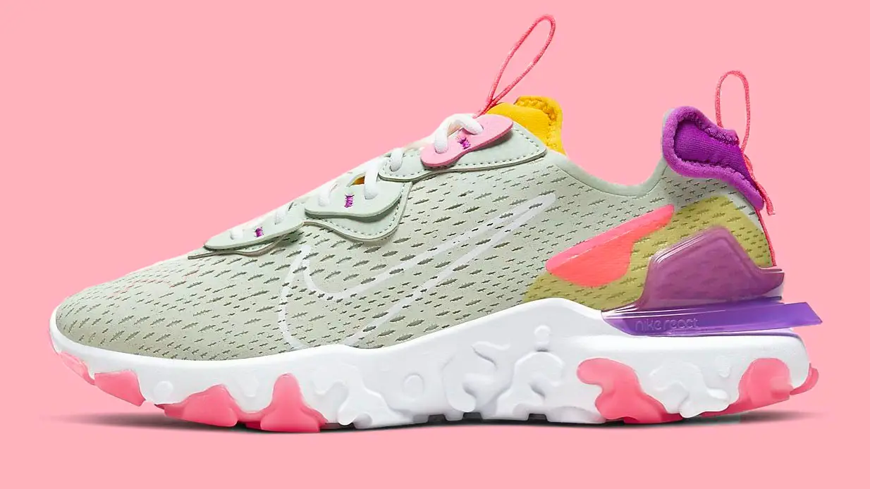 Pops Of Colour Brighten Up The Nike React Vision 'Pistachio Frost ...