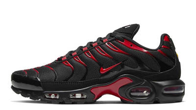 nike tns black red