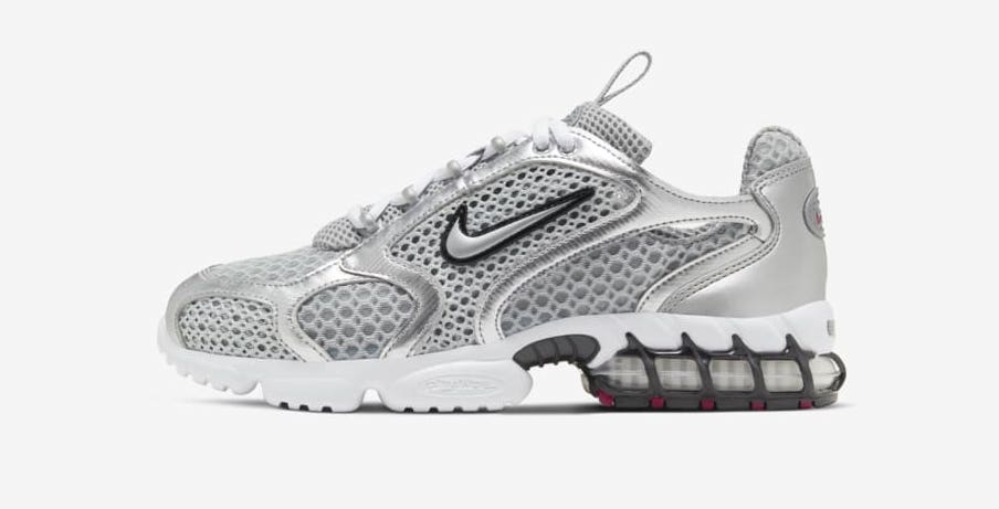 Nike air-zoom-spiridon-cage-2 metallic silver side