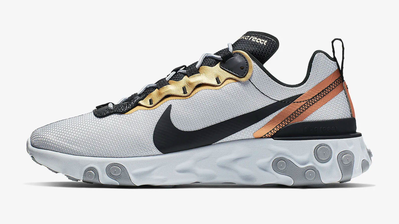 Nike react element 55 metallic
