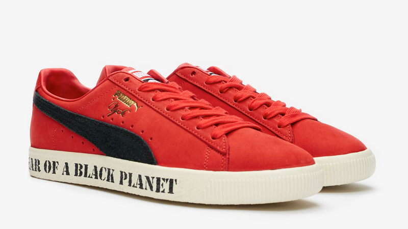 Public Enemy x Puma Clyde Red Black Front