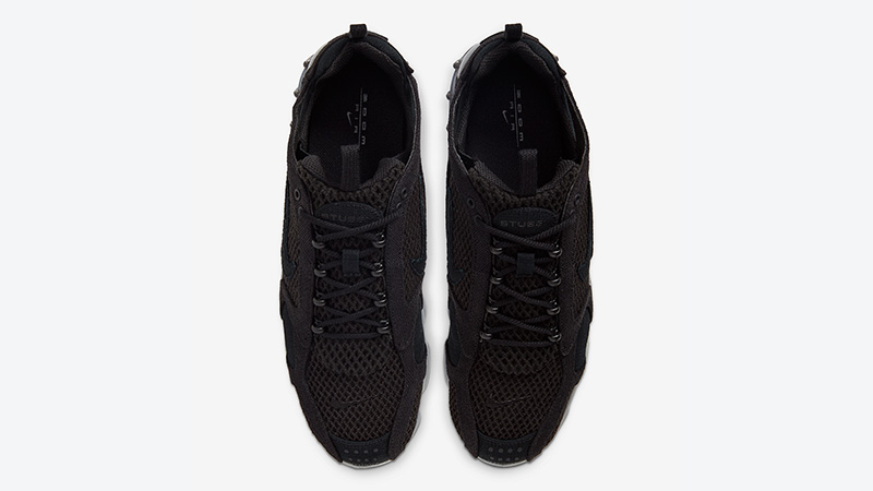 Stussy x Nike Air Zoom Spiridon Cage 2 Black Grey CD0461-007 middle