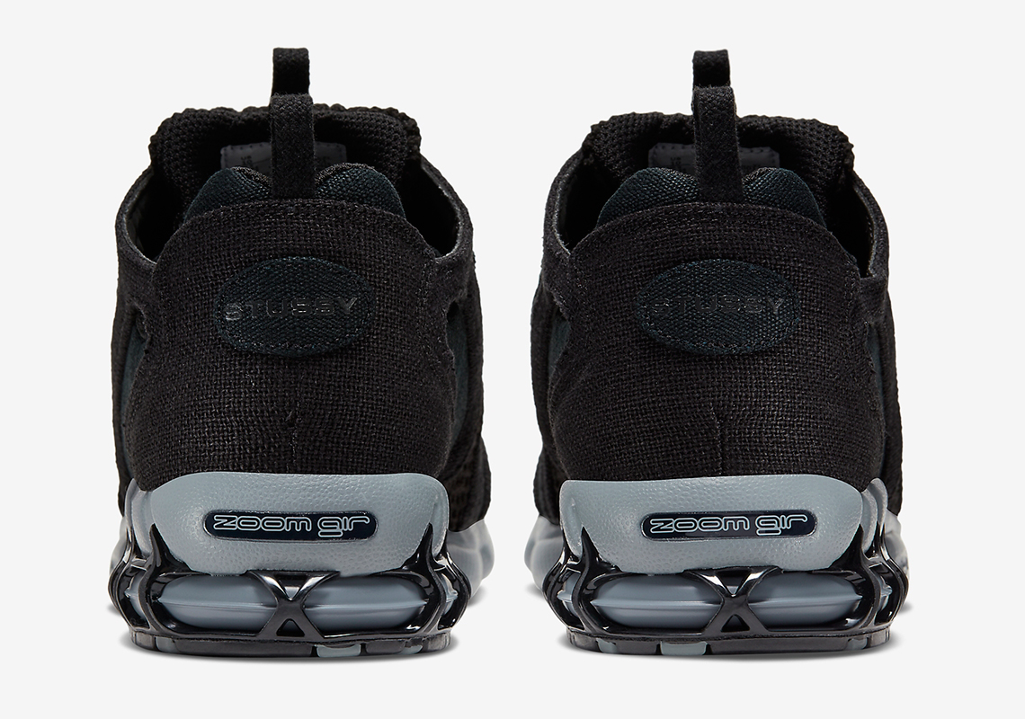 Stussy x Nike Air Zoom Spiridon Cool Grey back