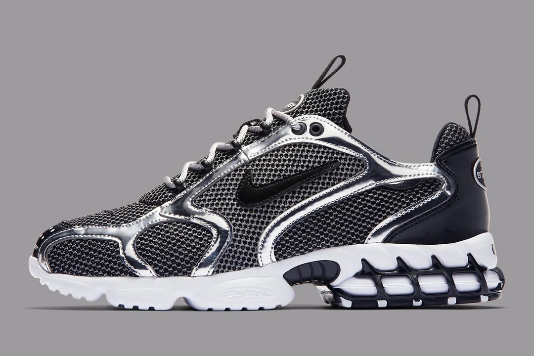 Stüssy x Nike Air Zoom Spiridon Cage 2 "Pure Platinum"