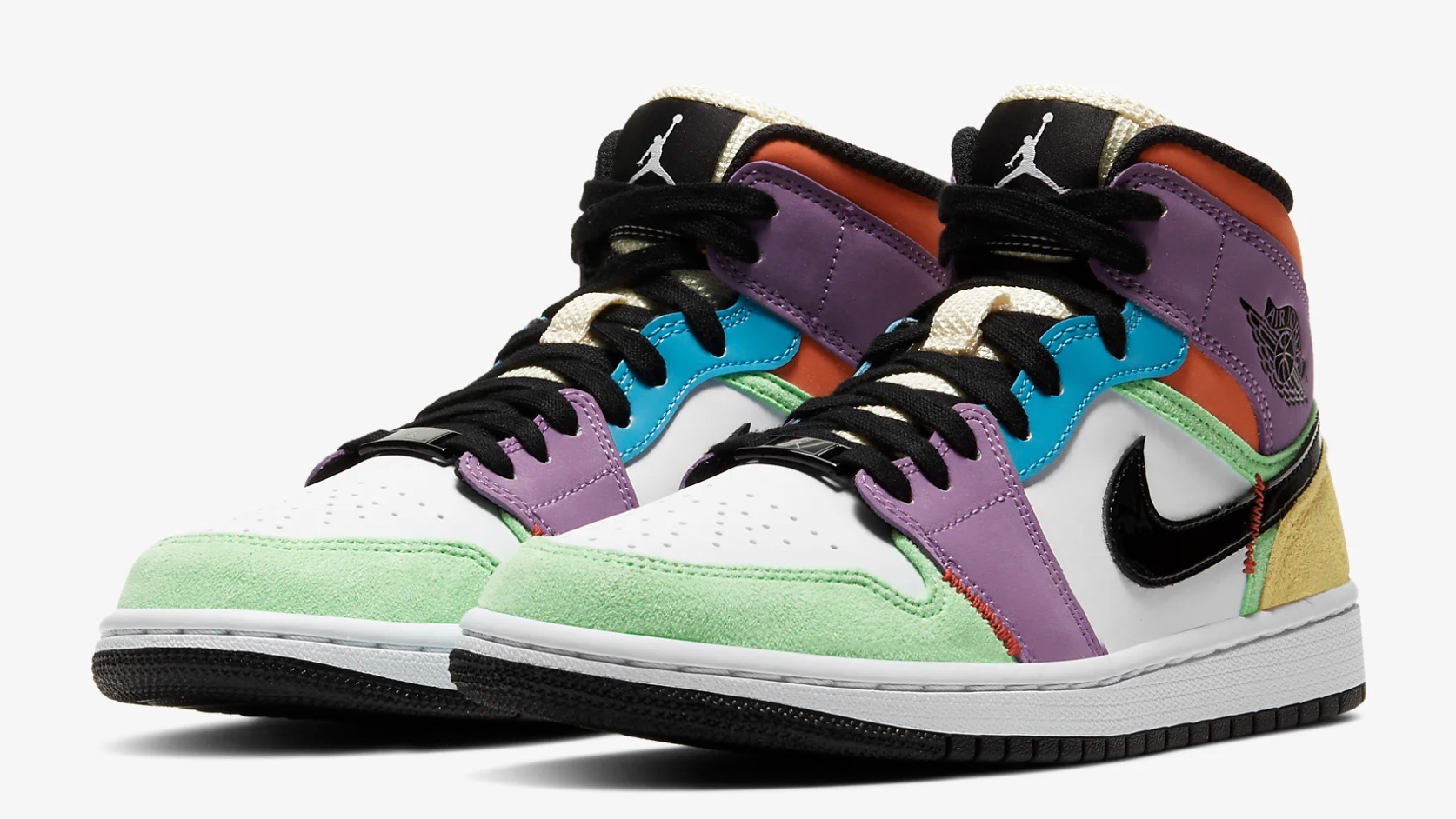 This Colourful Air Jordan 1 Mid Is One For The Ladies In 'Lightbulb' And 'Team Orange'1