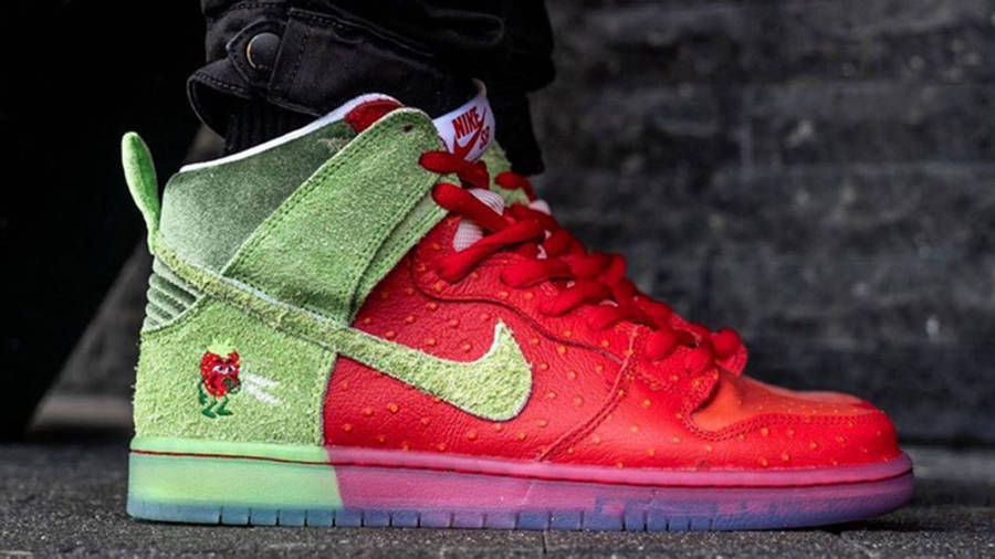 todd bratrud x nike sb dunk high strawberry cough red