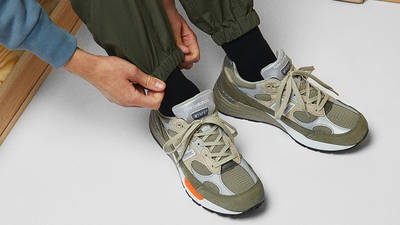 WTAPS x New Balance 992WT Green on foot front