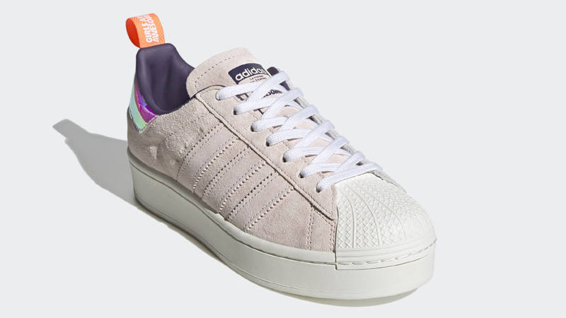 adidas Superstar Bold Girls Are Awesome Cloud White Icey Pink