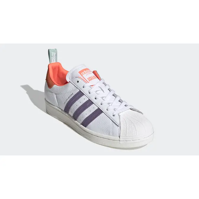 adidas Superstar Bold Girls Are Awesome Cloud White Signal Coral Where To Buy FW8087 The Sole Supplier