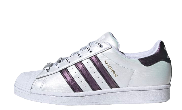 adidas Superstar Cloud White Purple Metallic
