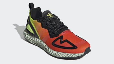 adidas ZX 2K 4D Solar Yellow Red Front