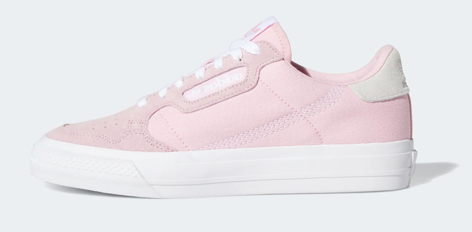 adidas continental vulc pink