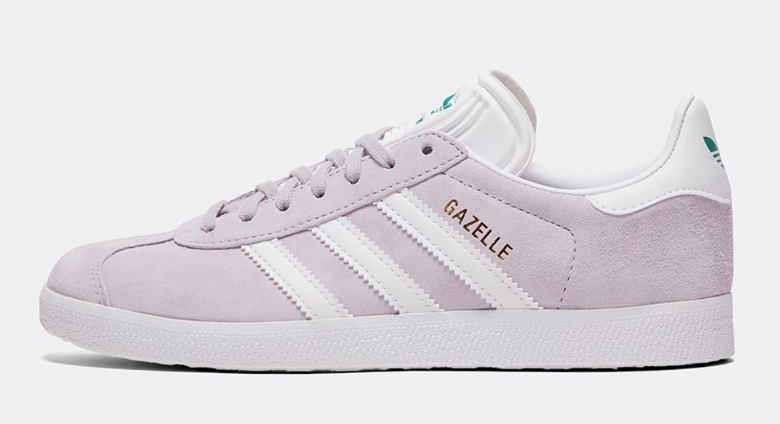 adidas gazelle purple white