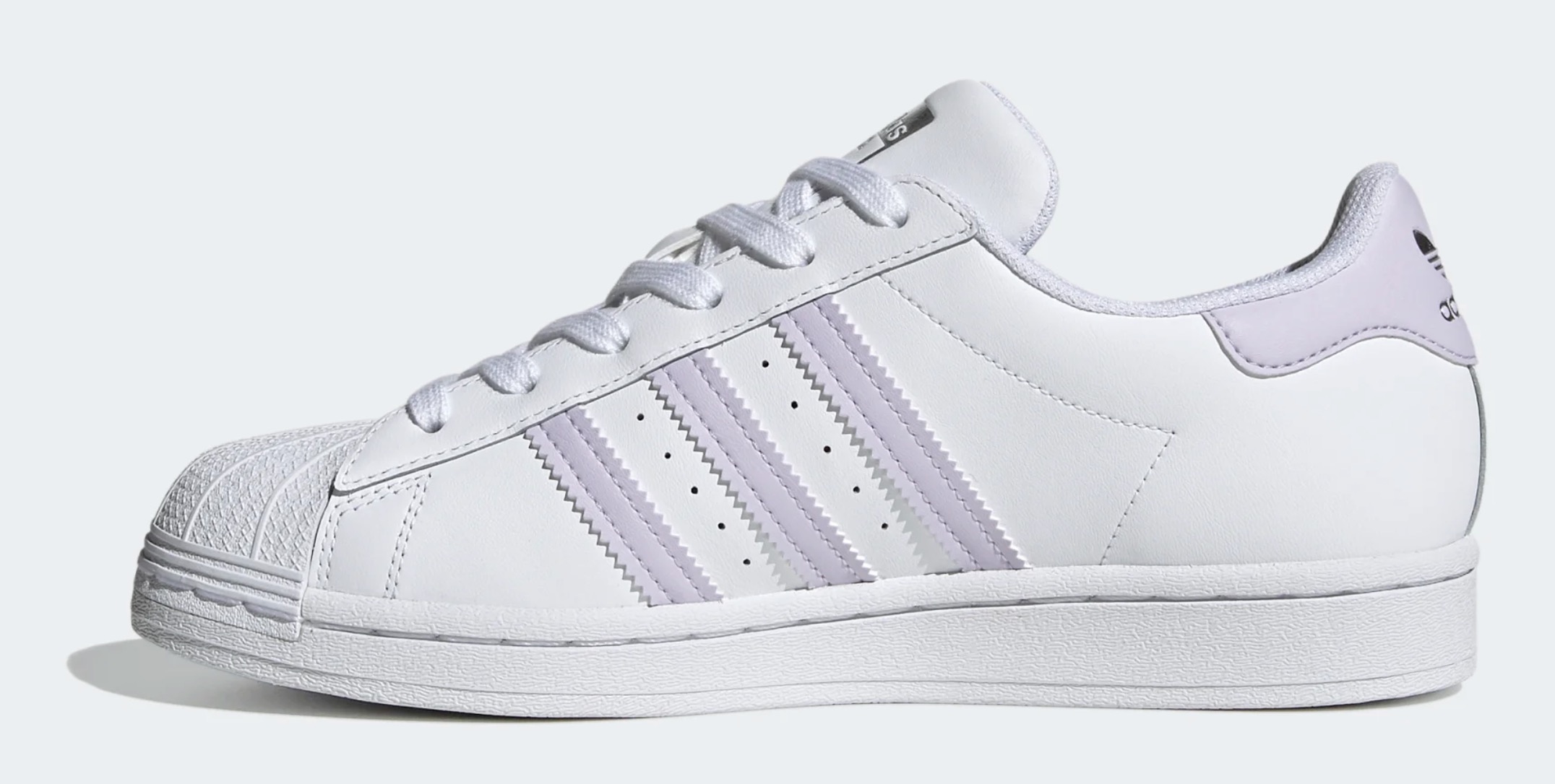 adidas superstar white purple