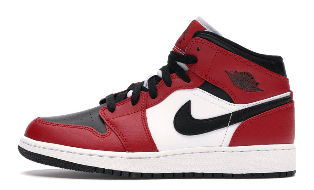 Air Jordan 1 Mid Black Toe Chicago GS