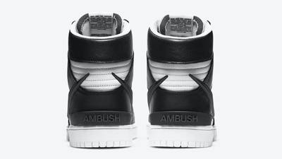 AMBUSH x Nike Dunk High Black White Back