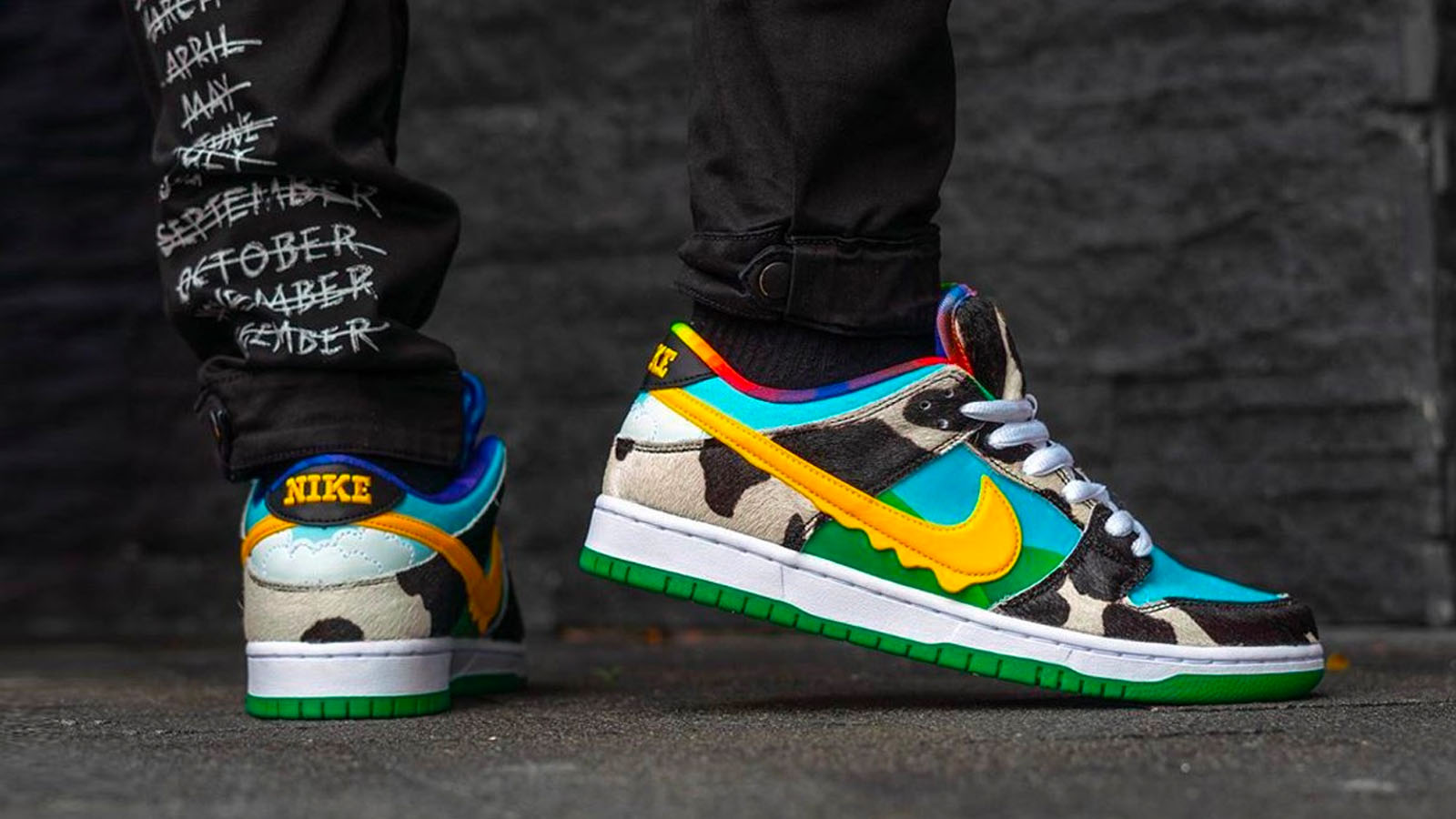 ben and jerrys nike sb dunk chunky monkey