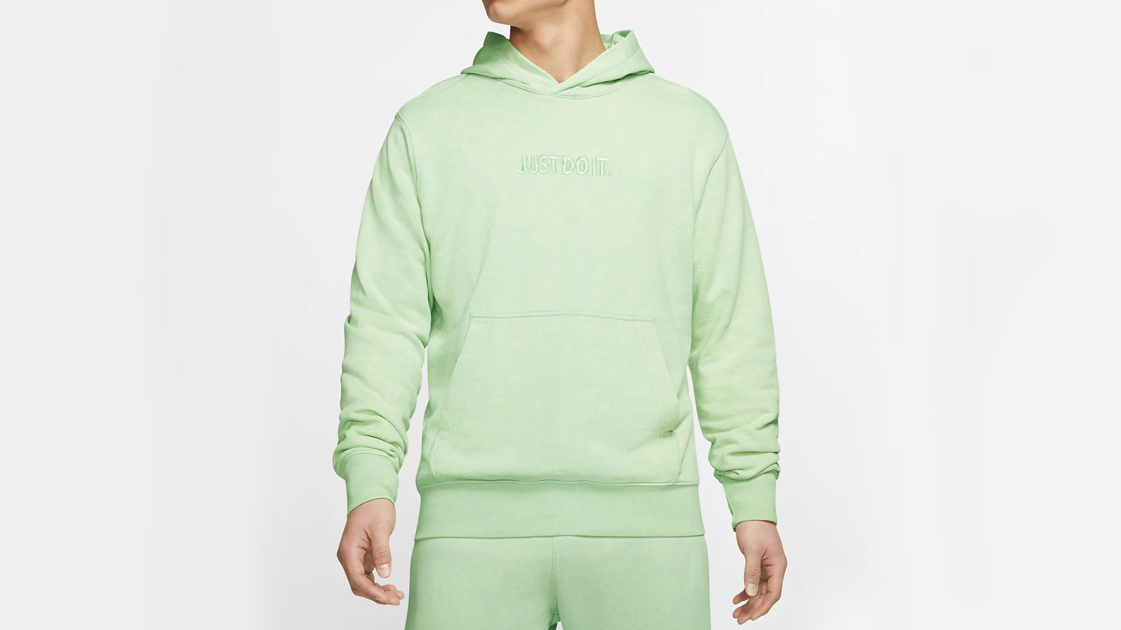 green just do it hoodie
