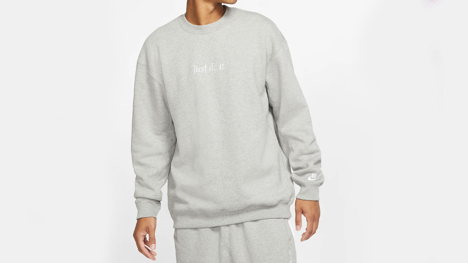 grey just do it sweat