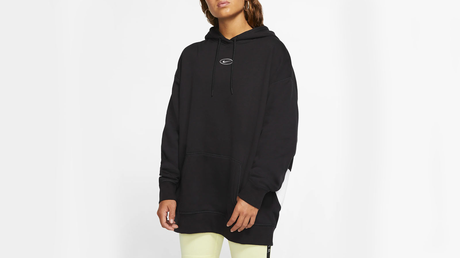 large oversized black hoodie