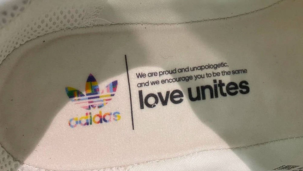 Image via koala_hsh love unites adidas Pride