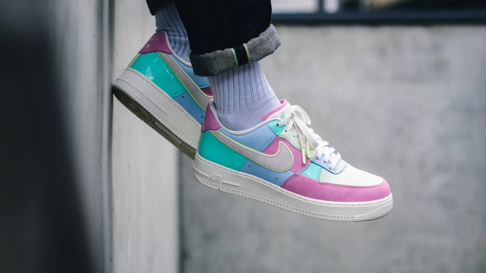 Image via 43Einhalb Easter Sneakers - Nike Air Force 1 “Easter” (2018)