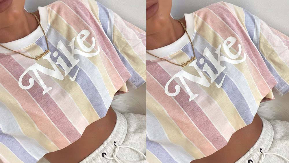 nike retro logo top