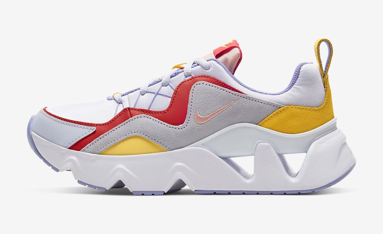 nike ryz 365 white red