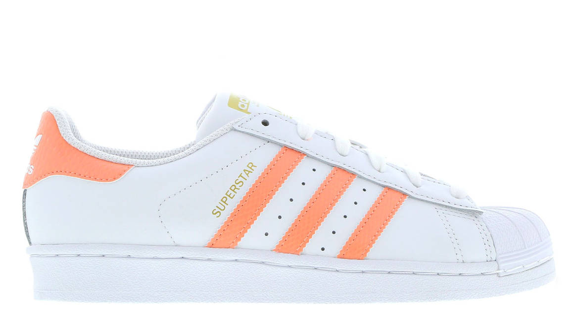 adidas superstar peach stripe