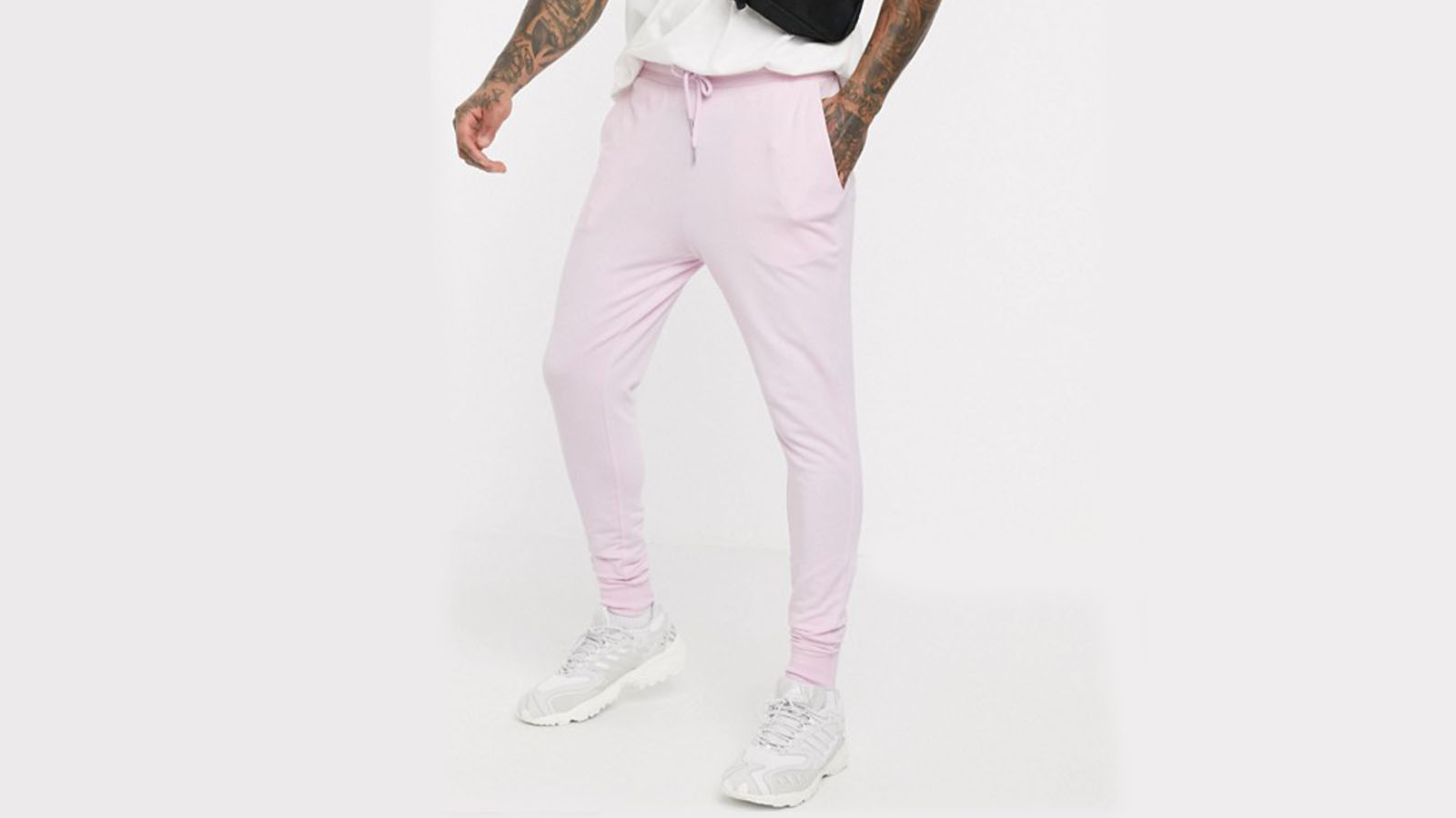 pink joggers asos