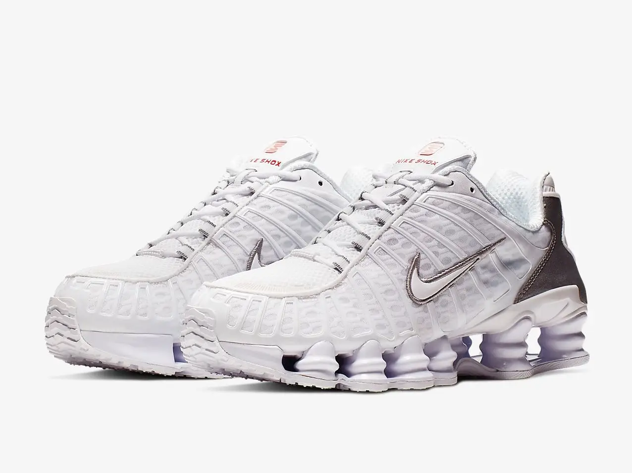 triple white trainers