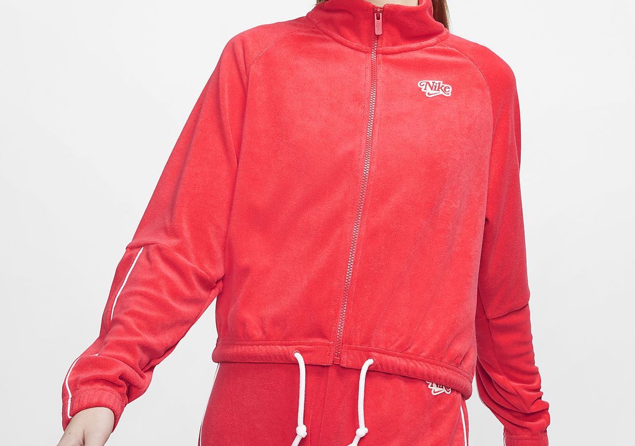 sportswear-jacket zip track red