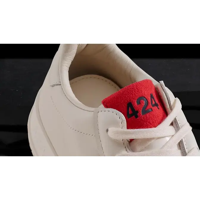 Men's shoes adidas x 424 Shelltoe Core White/ Core White/ Scarlet