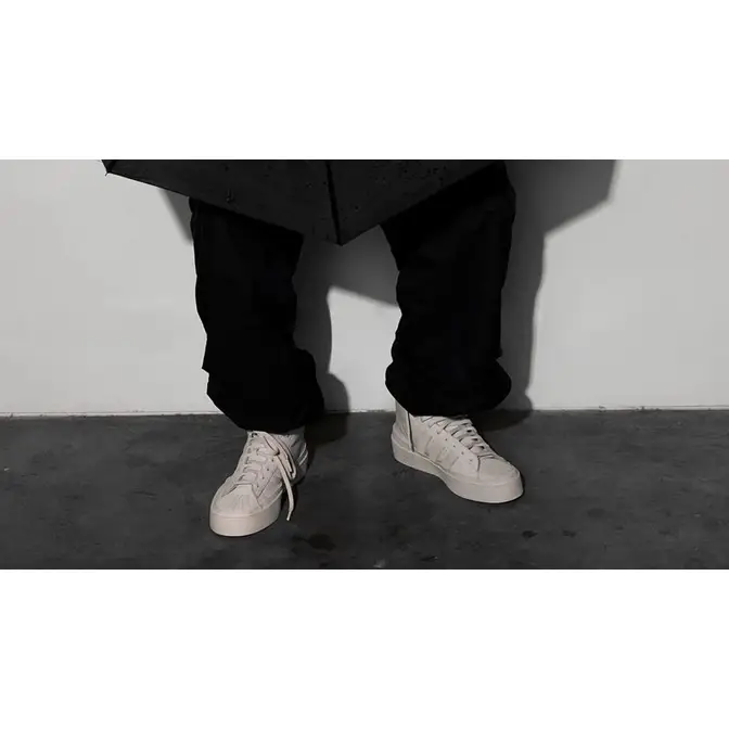Men's shoes adidas x 424 Shelltoe Core White/ Core White/ Scarlet