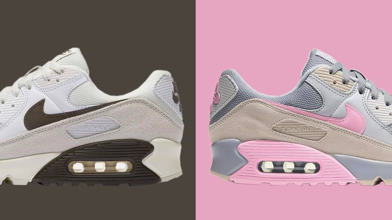 The Brand New Nike Air Max 90 "Baroque Brown" & "Pink" Are Now Just £87!