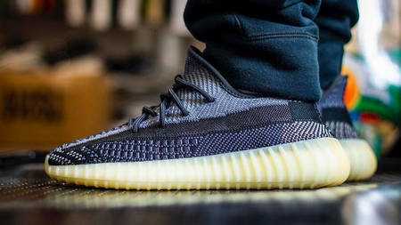 yeezy 350 carbon on feet