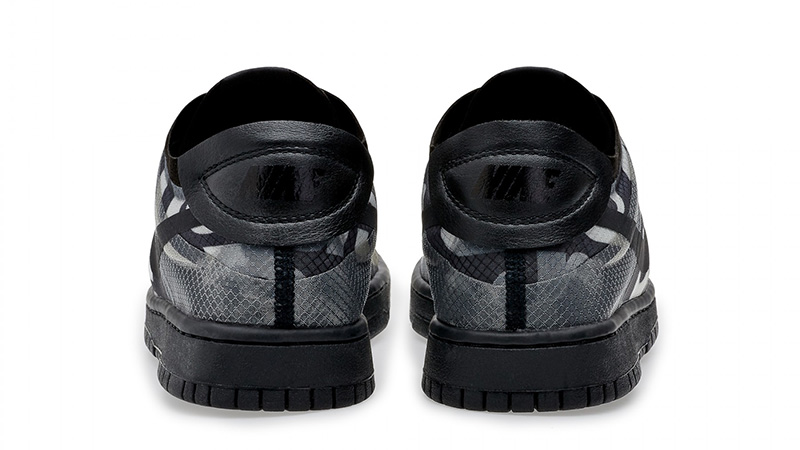 Comme des Garcons x Nike Dunk Low Print Black | Where To Buy