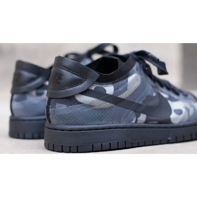 Comme des Garcons x Nike Dunk Low Print Black | Where To Buy