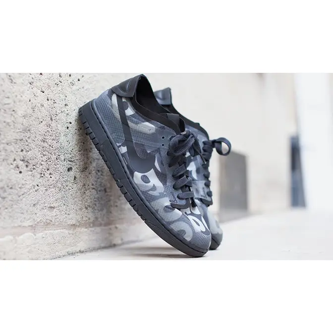 Comme des Garcons x Nike Dunk Low Print Black | Where To Buy